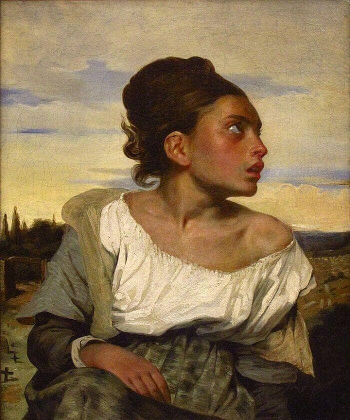 Orphan Girl at the Cemetery by Eugene Delacroix