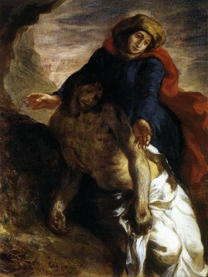 Pieta by Eugene Delacroix
