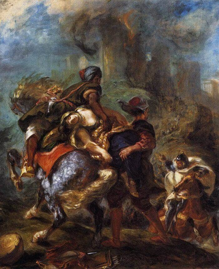 The Abduction of Rebecca by Eugene Delacroix