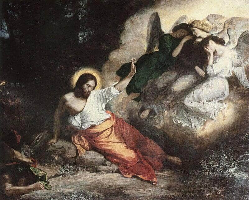 The Agony in the Garden by Eugene Delacroix