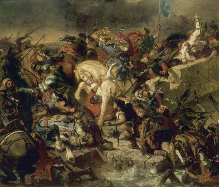 The Battle of Taillebourg by Eugene Delacroix