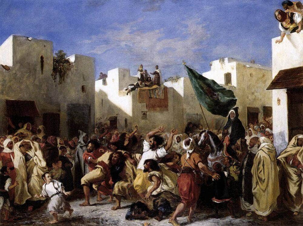 The Fanatics of Tangier by Eugene Delacroix