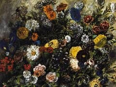 Flowers by Eugene Delacroix