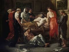 Last Words of the Emperor Marcus Aurelius by Eugene Delacroix