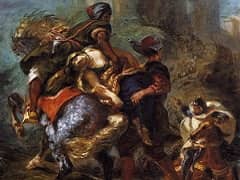The Abduction of Rebecca by Eugene Delacroix