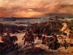 The Battle of Nancy by Eugene Delacroix